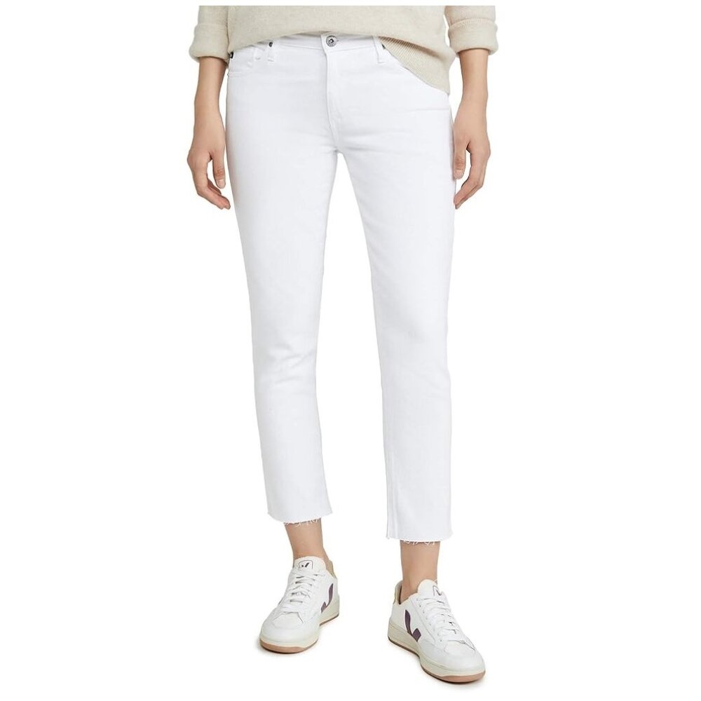 EUC AG Prima Crop Jeans White Size 26